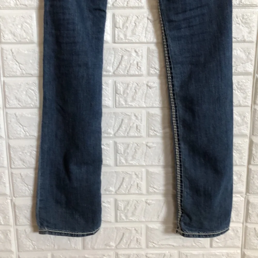 True Religion straight low‎ waist nat mega T jeans size 25 tall